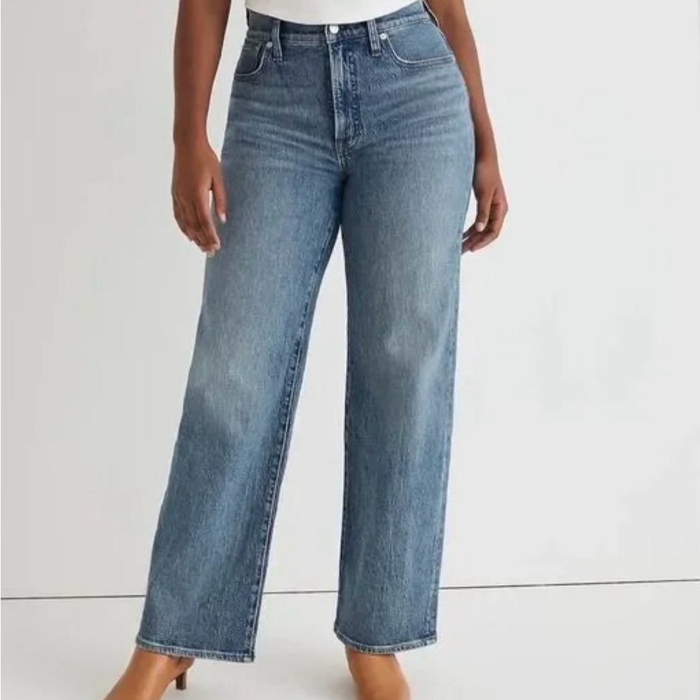 Madewell Curvy Perfect Vintage Wide-Leg Jeans 26T in Heathcote Wash